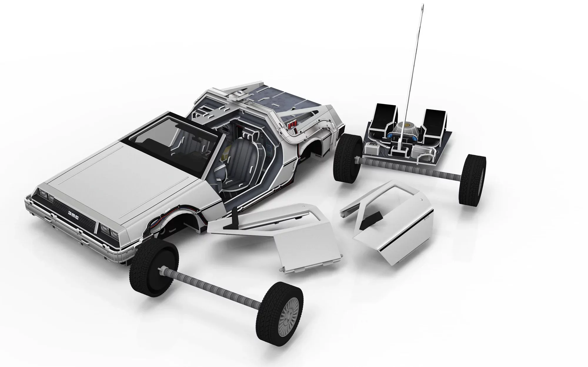 3D Puzzle DeLorean "Back to the Future" - Image 6