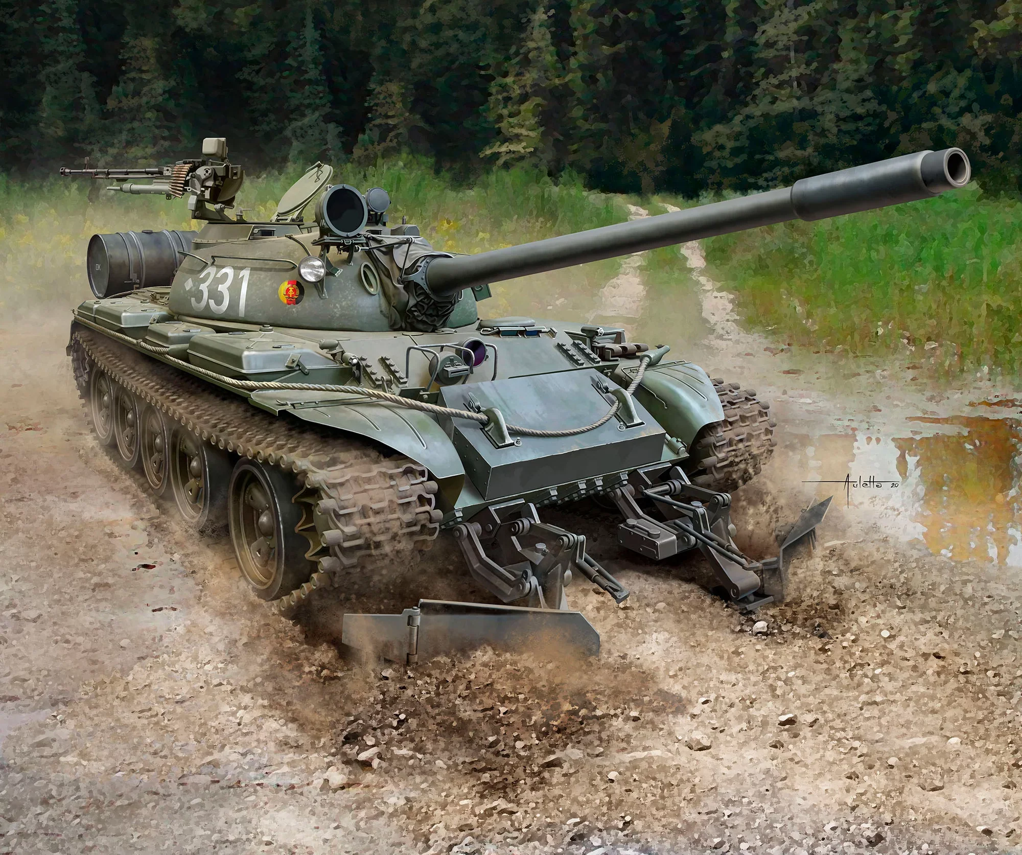 T-55A/AM with KMT-6/EMT-5 Mine Plough - Image 7