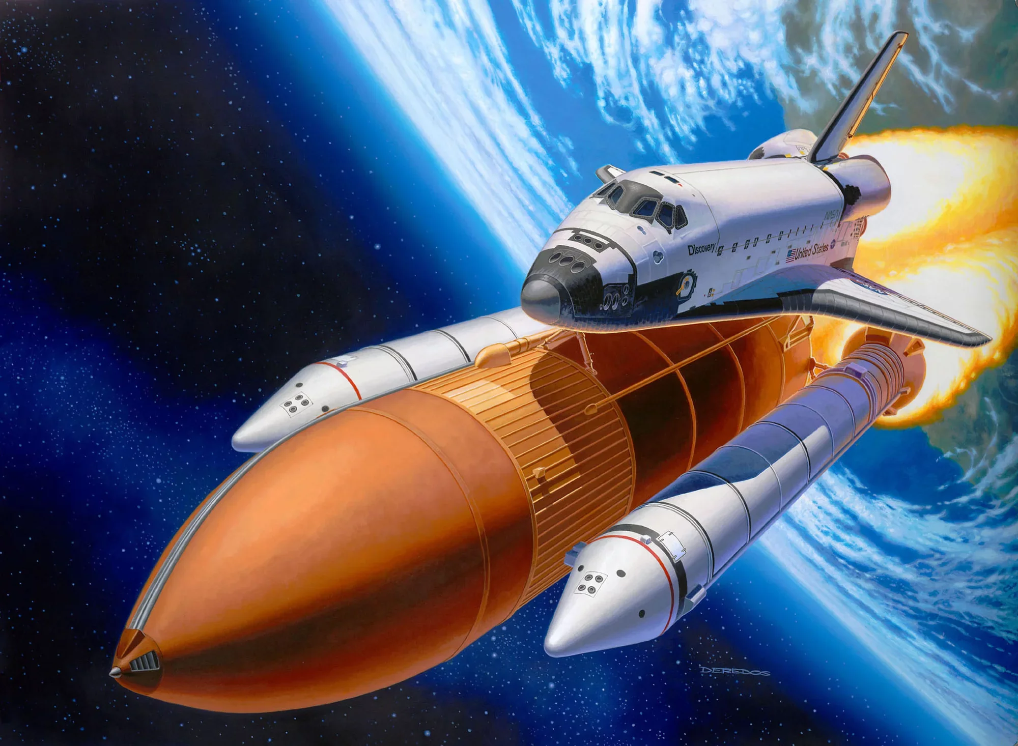Space Shuttle Discovery - Booster Rockets - Image 3