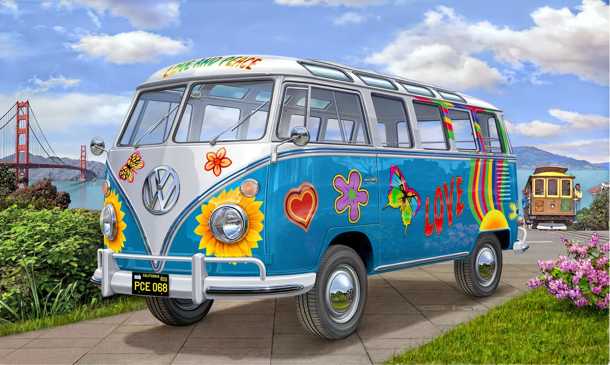 VW T1 Samba Bus "Flower Power" - Image 7