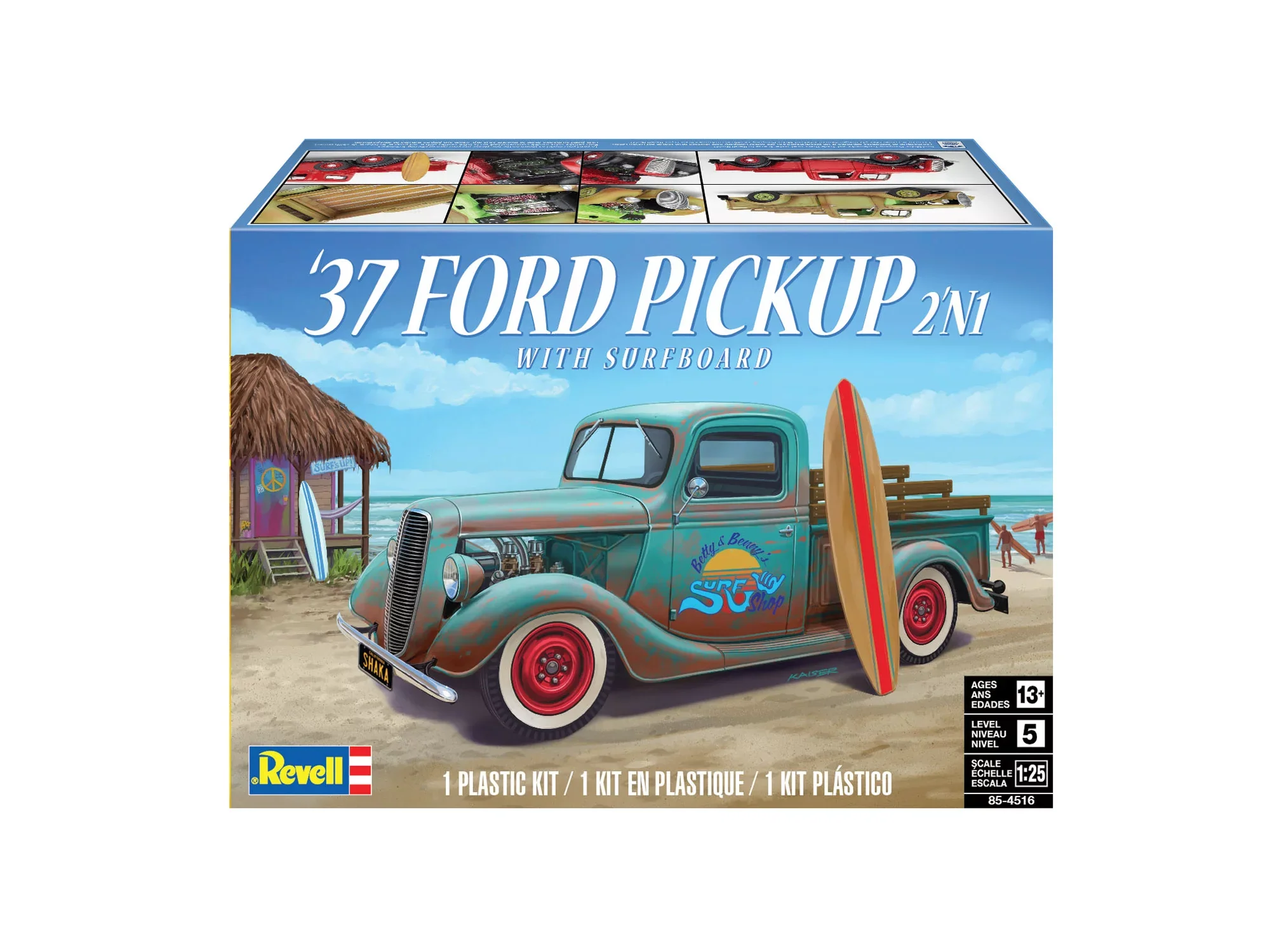 '37 Ford Pickup with Surfboard 2N1 - Image 8