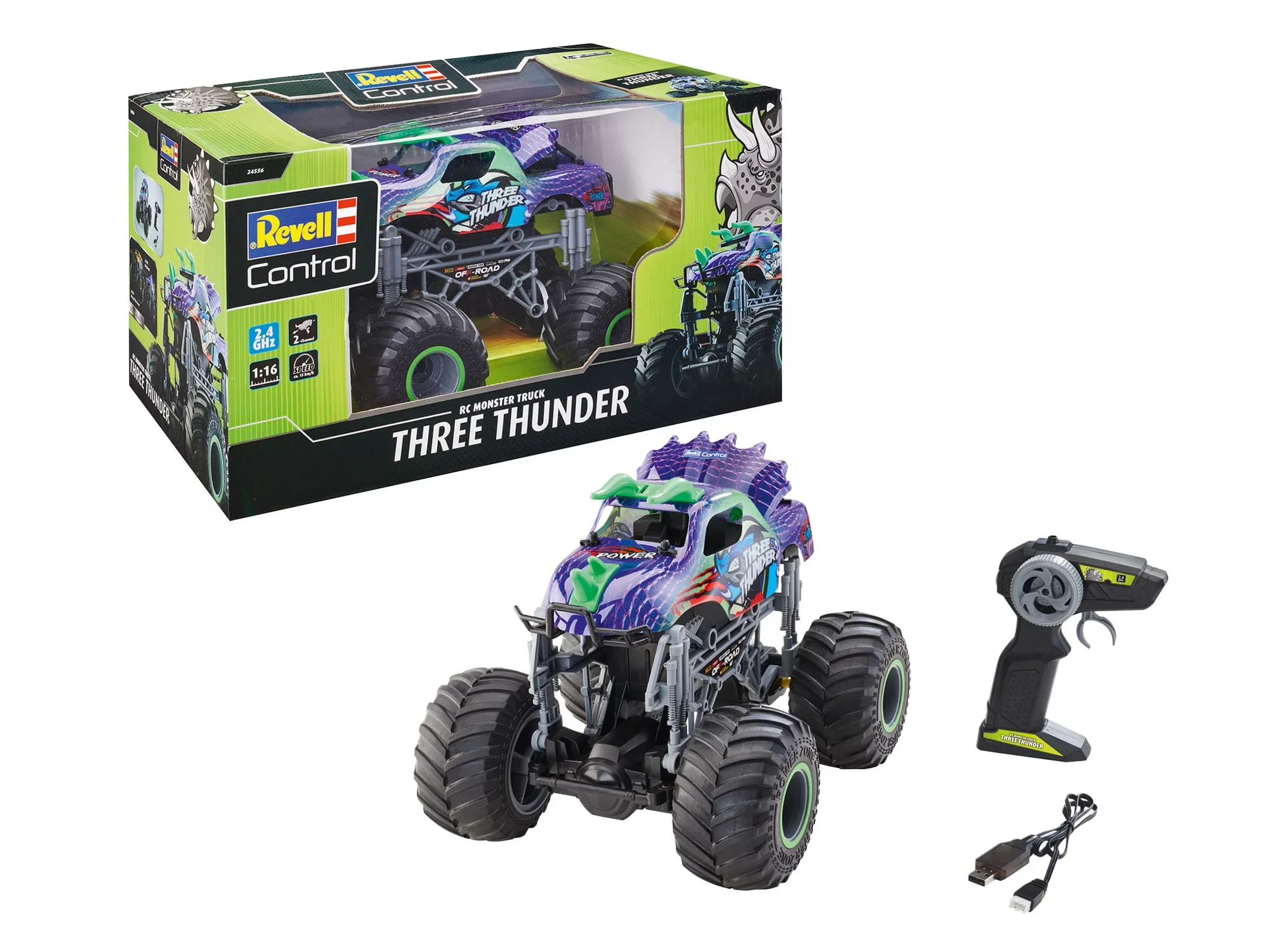 RC Dino Monster Truck "Three Thunder" - Image 4