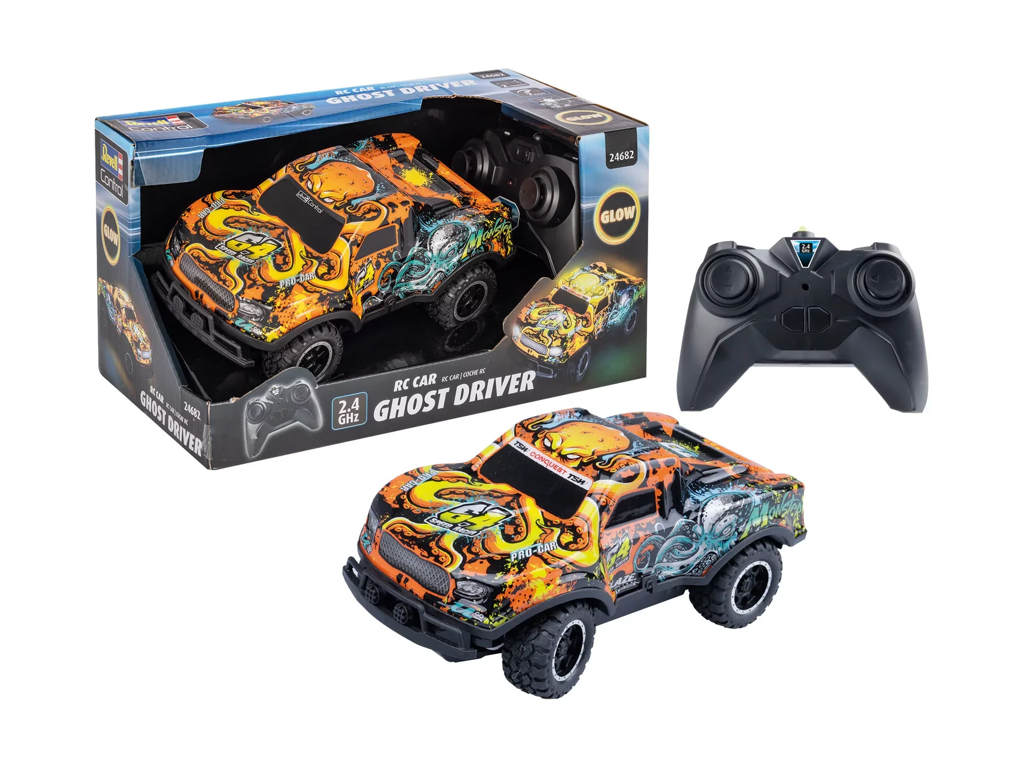 RC Car Ghost Driver (Orange)