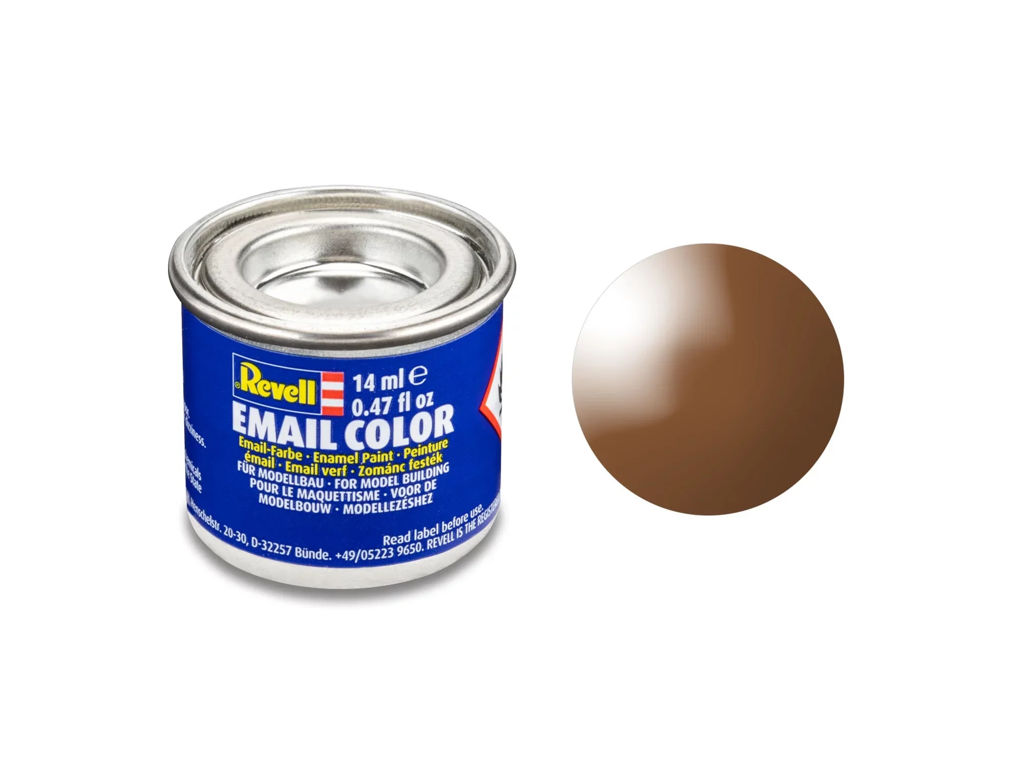 Gloss "Mud Brown"(RAL 8003)Email Color Enamel 14ml