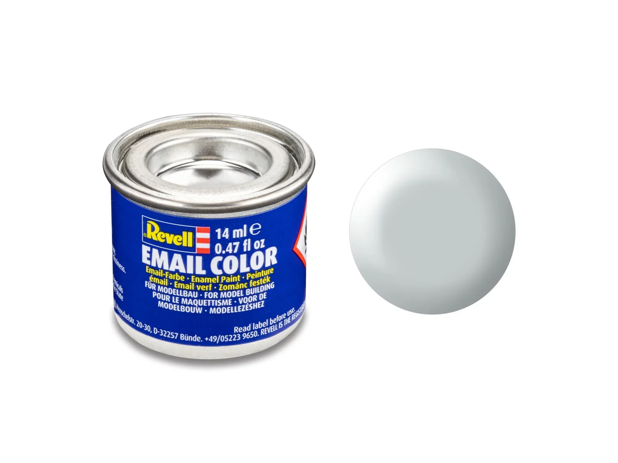 Silk "Light Grey"(RAL 7035)Email Color Enamel 14ml