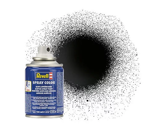 Gloss "Black" Spray Color Acrylic Aerosol - 100ml