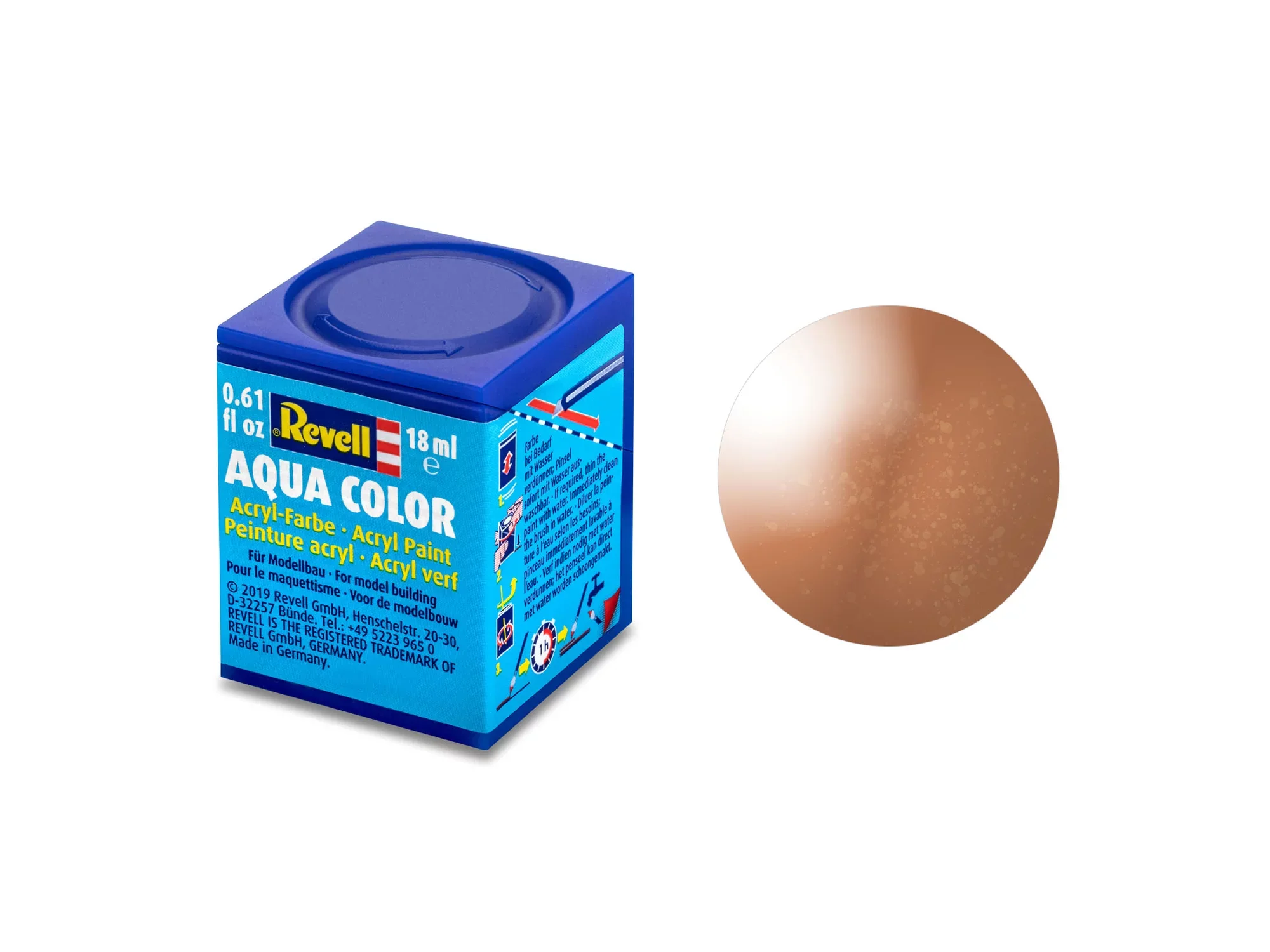 Metallic "Copper" Aqua Color Acrylic - 18ml