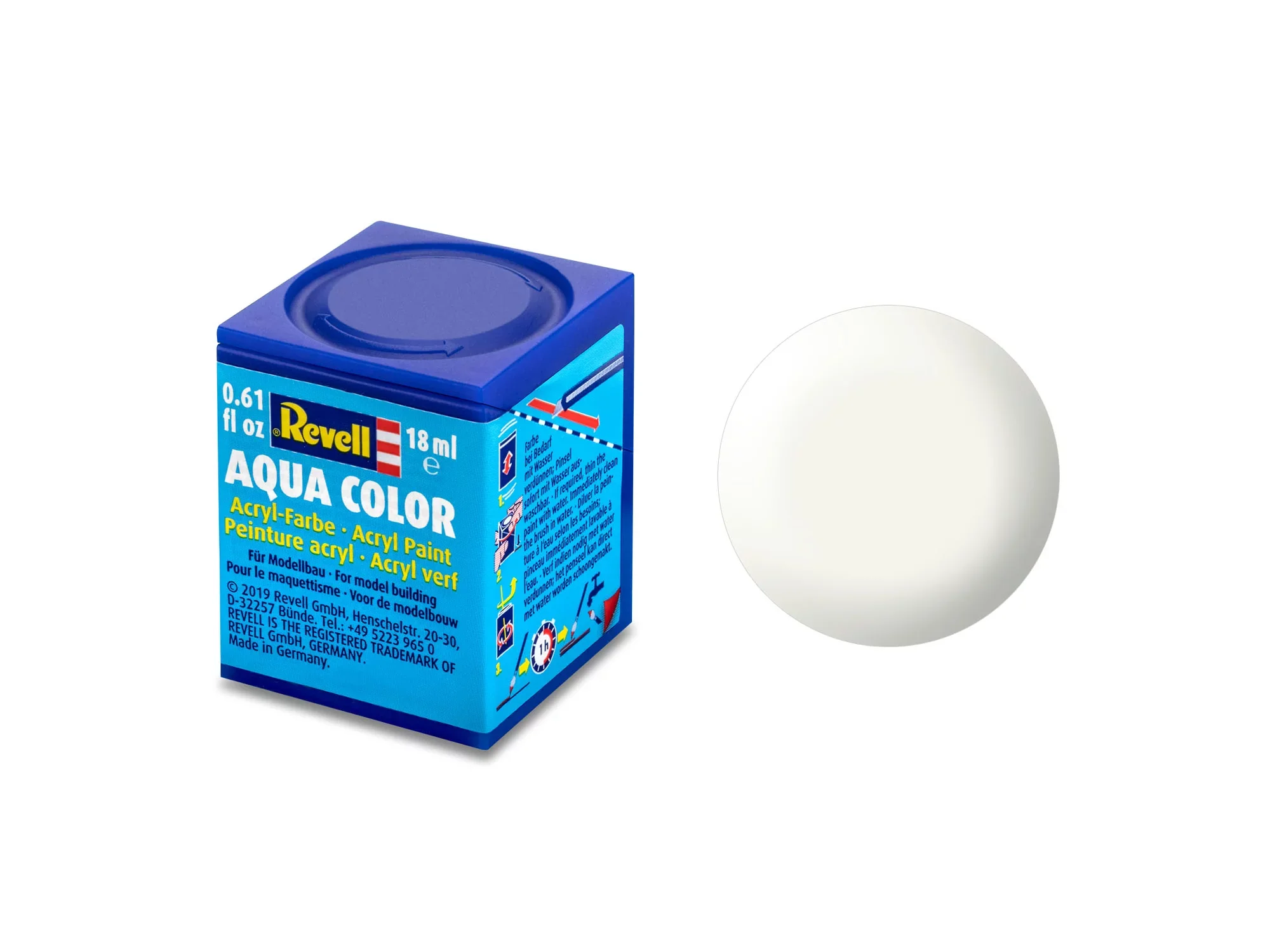 Silk "White" (RAL 9010) Aqua Color Acrylic - 18ml