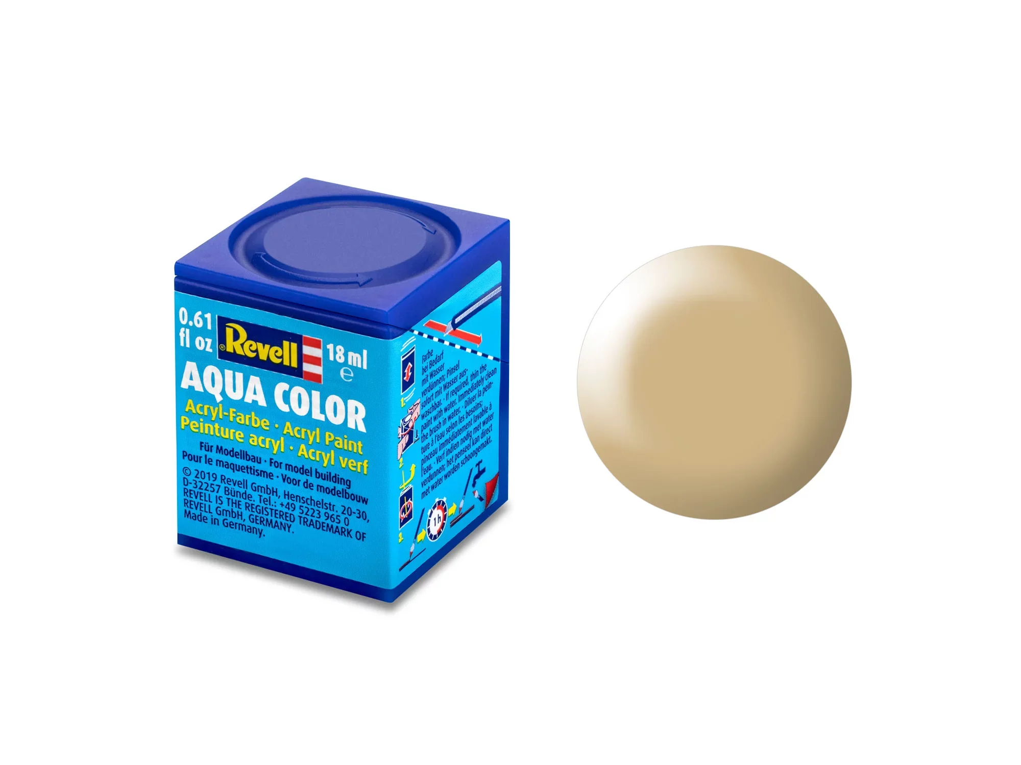 Silk "Beige" (RAL 1001) Aqua Color Acrylic - 18ml