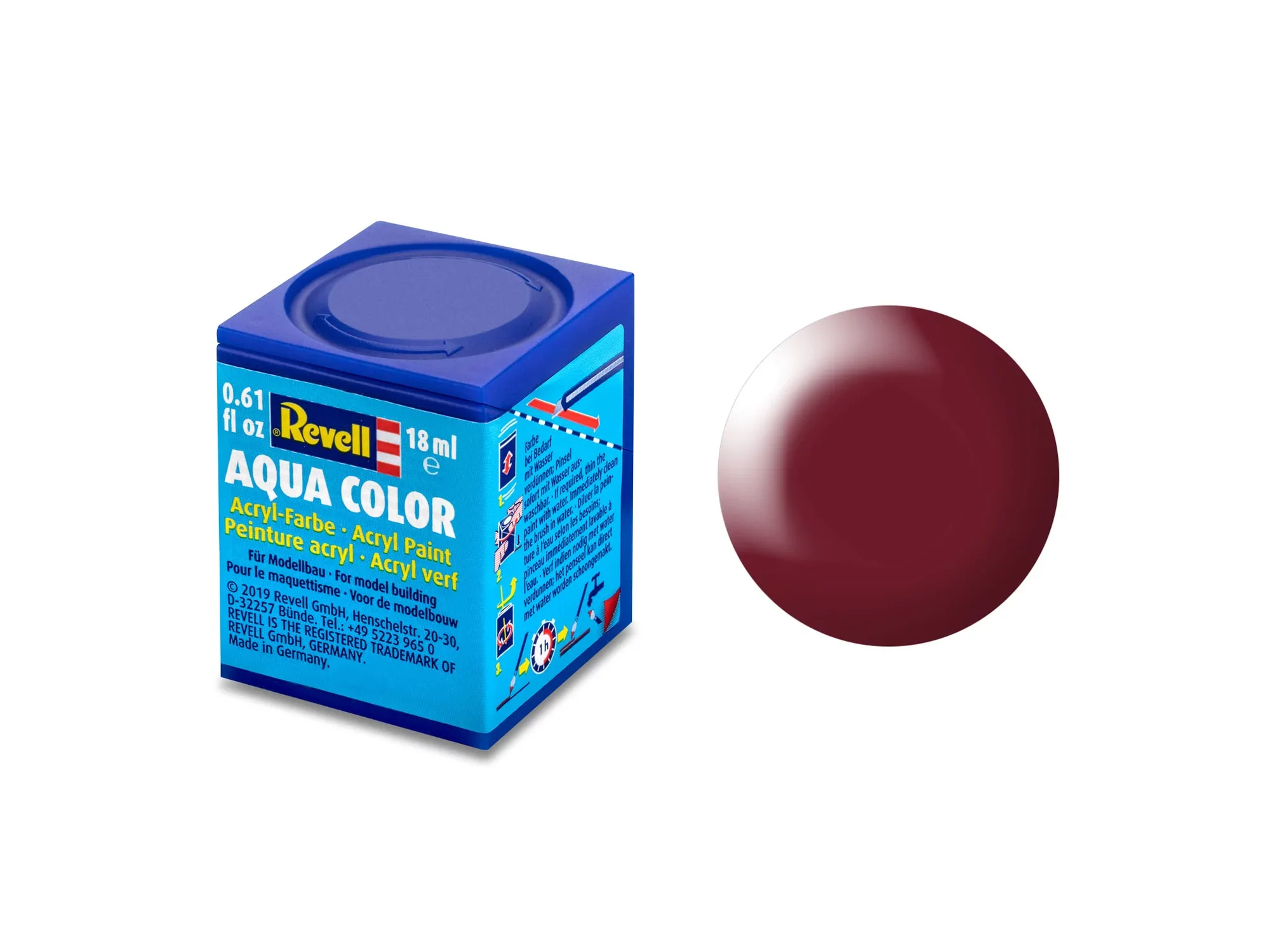 Silk "Purple Red"(RAL 3004)Aqua Color Acrylic 18ml
