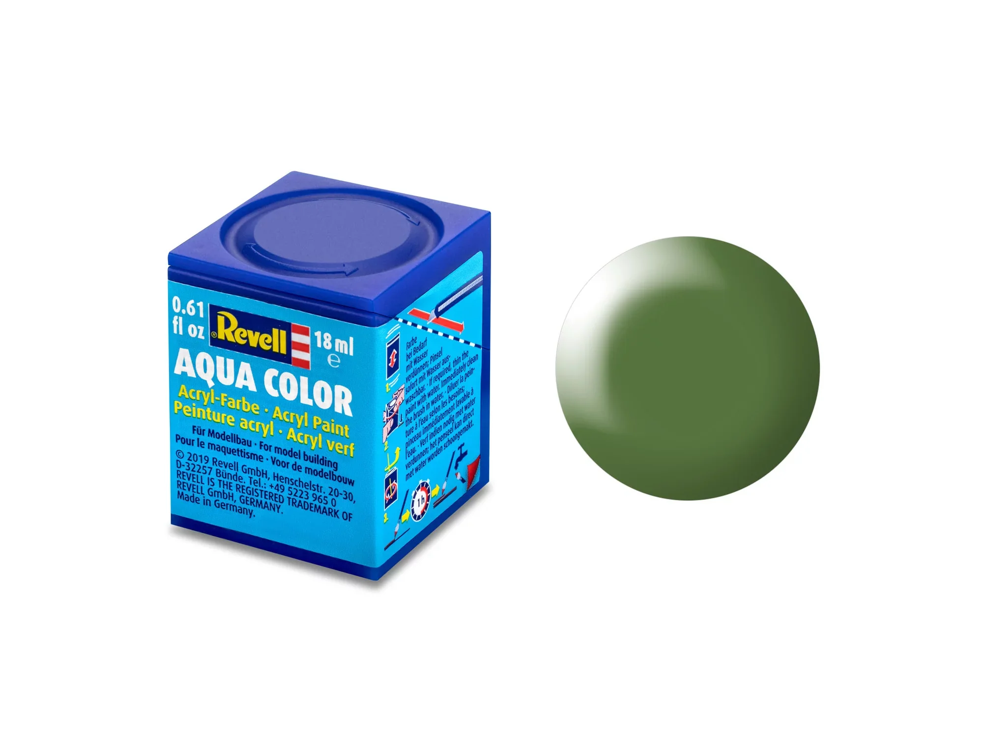 Silk "Fern Green"(RAL 6025)Aqua Color Acrylic 18ml