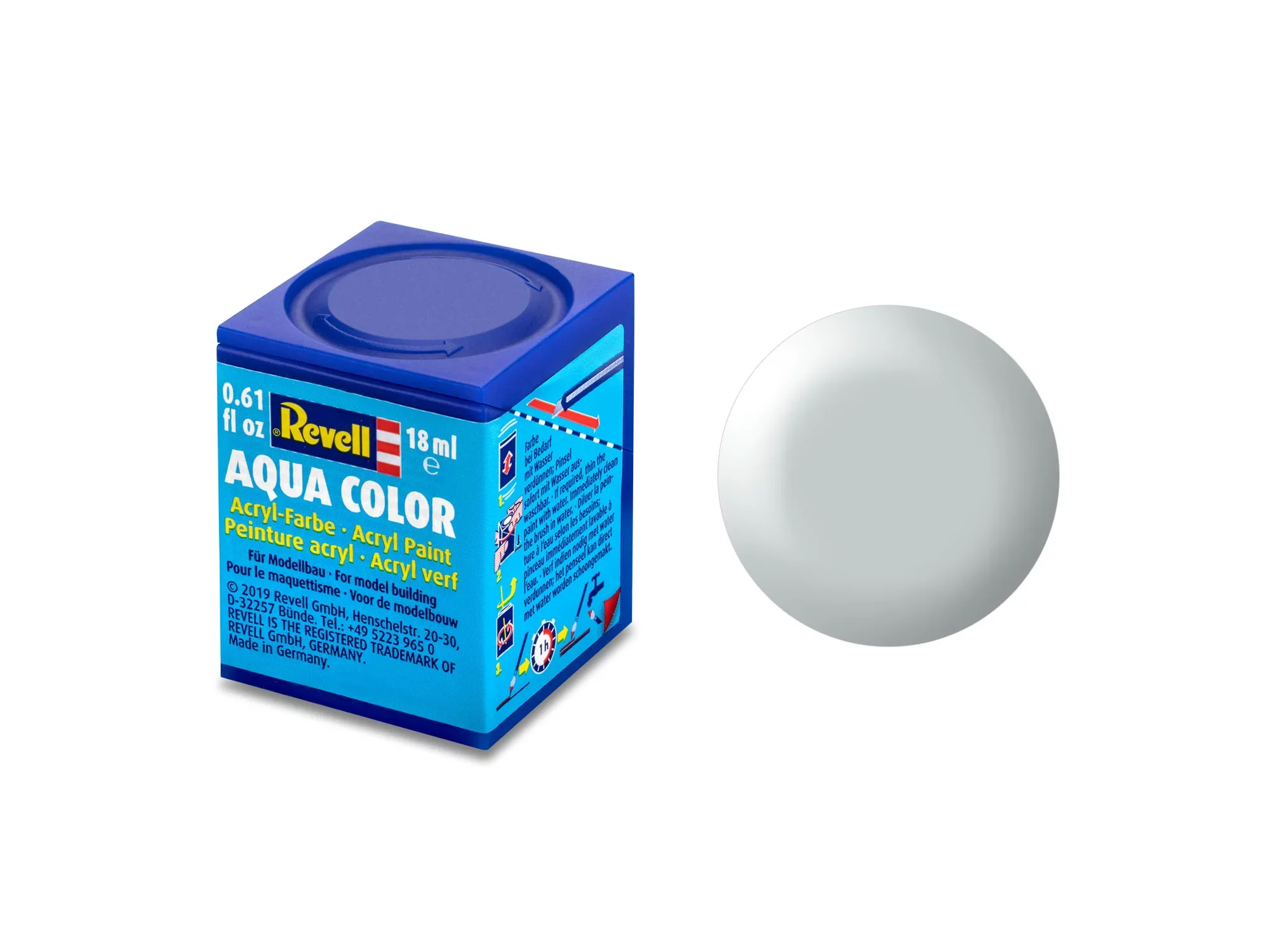 Silk "Light Grey"(RAL 7035)Aqua Color Acrylic 18ml