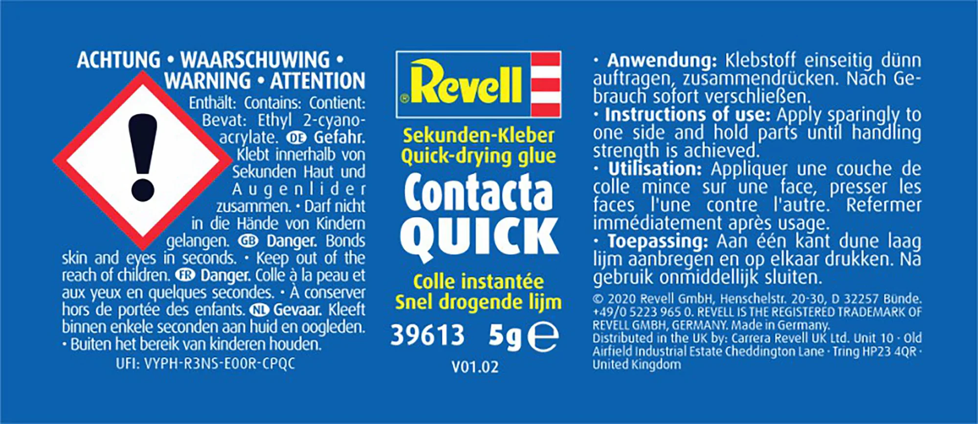 Revell "Contacta Quick" Fast-Setting CA Glue - 5g - Image 2