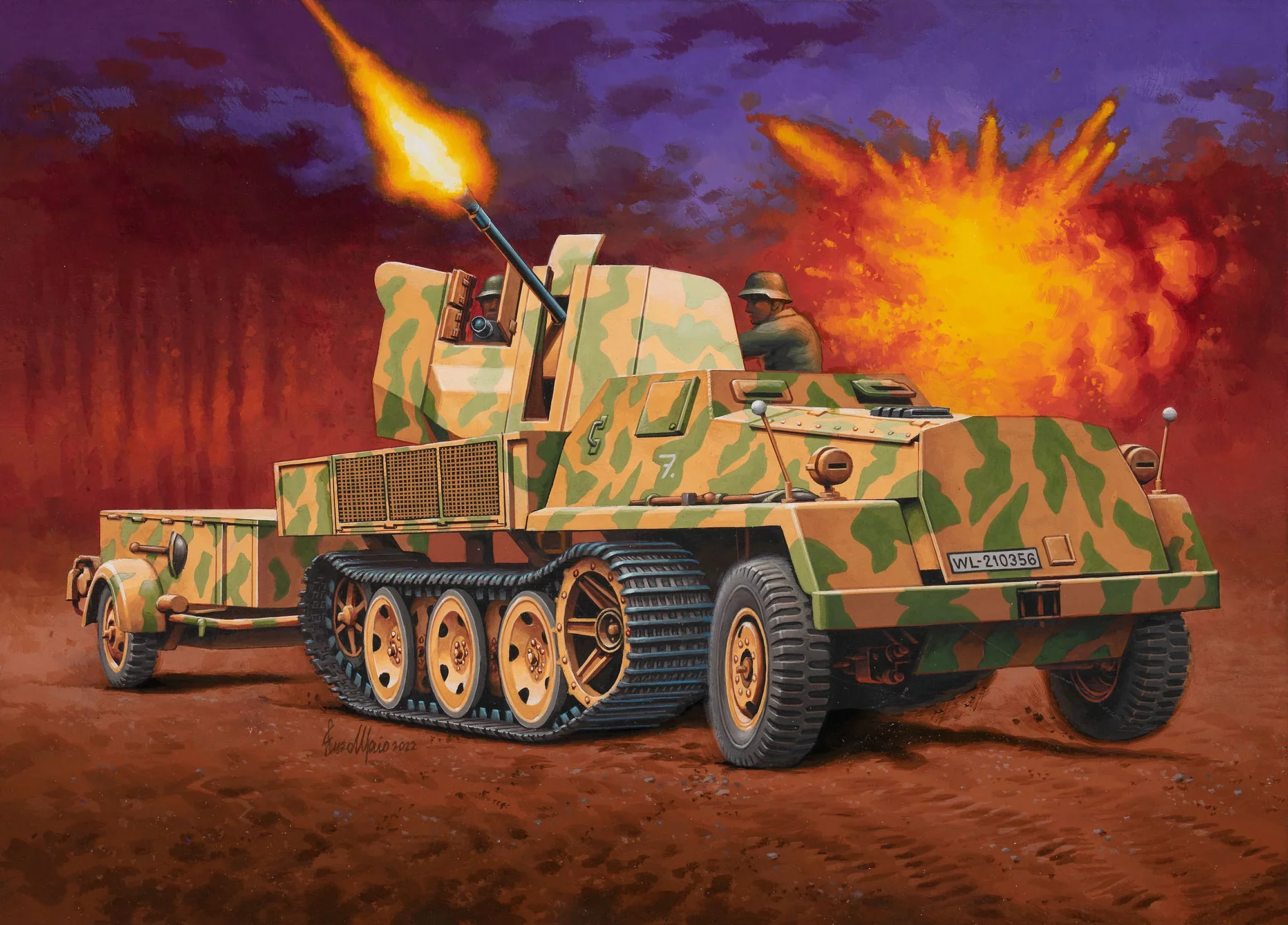 Model Set sWS with Flak43 and Sd.Ah58 Ammo Trailer - Image 11