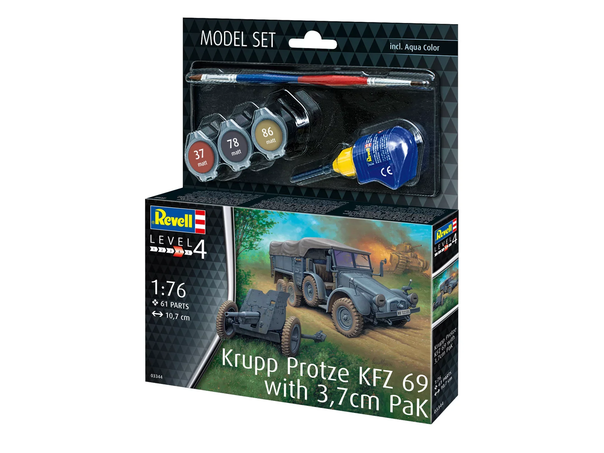 Model Set Krupp Protze KFZ 69 with 3,7cm Pak - Image 11