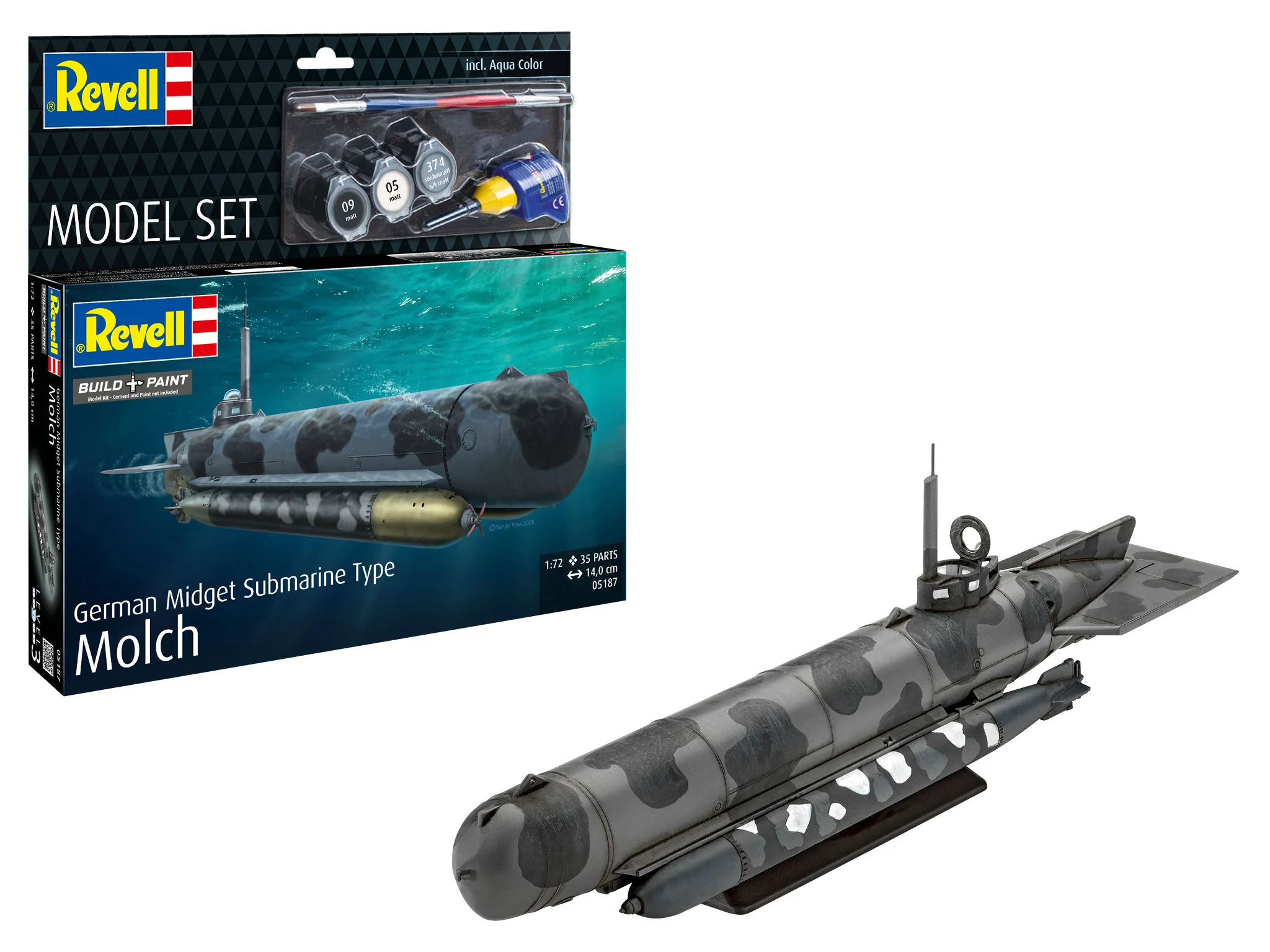 Model Set German Midget Submarine Type Molch - Image 3