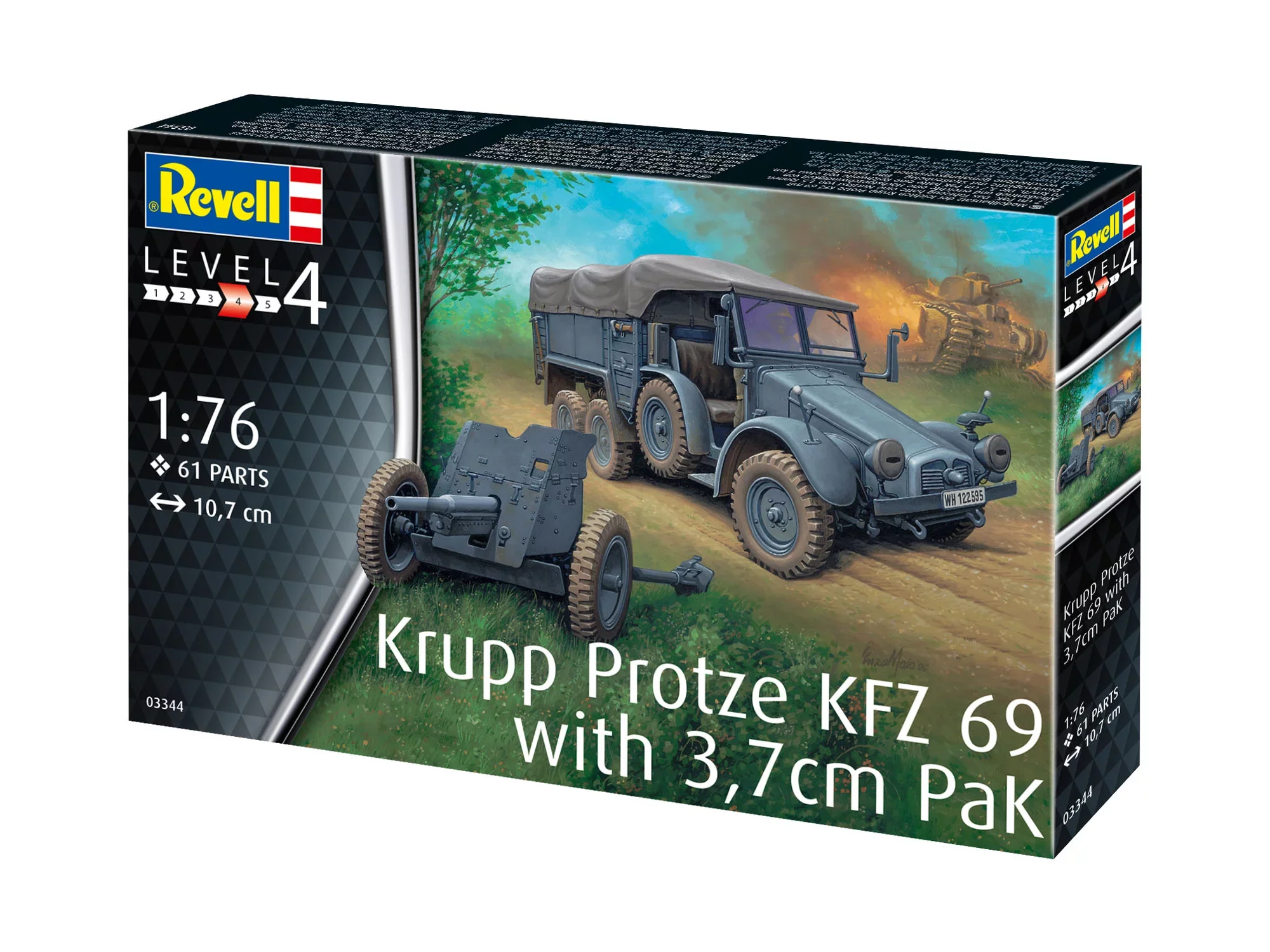 Starter Kit Krupp Protze KFZ 69 with 3,7cm Pak - Image 12