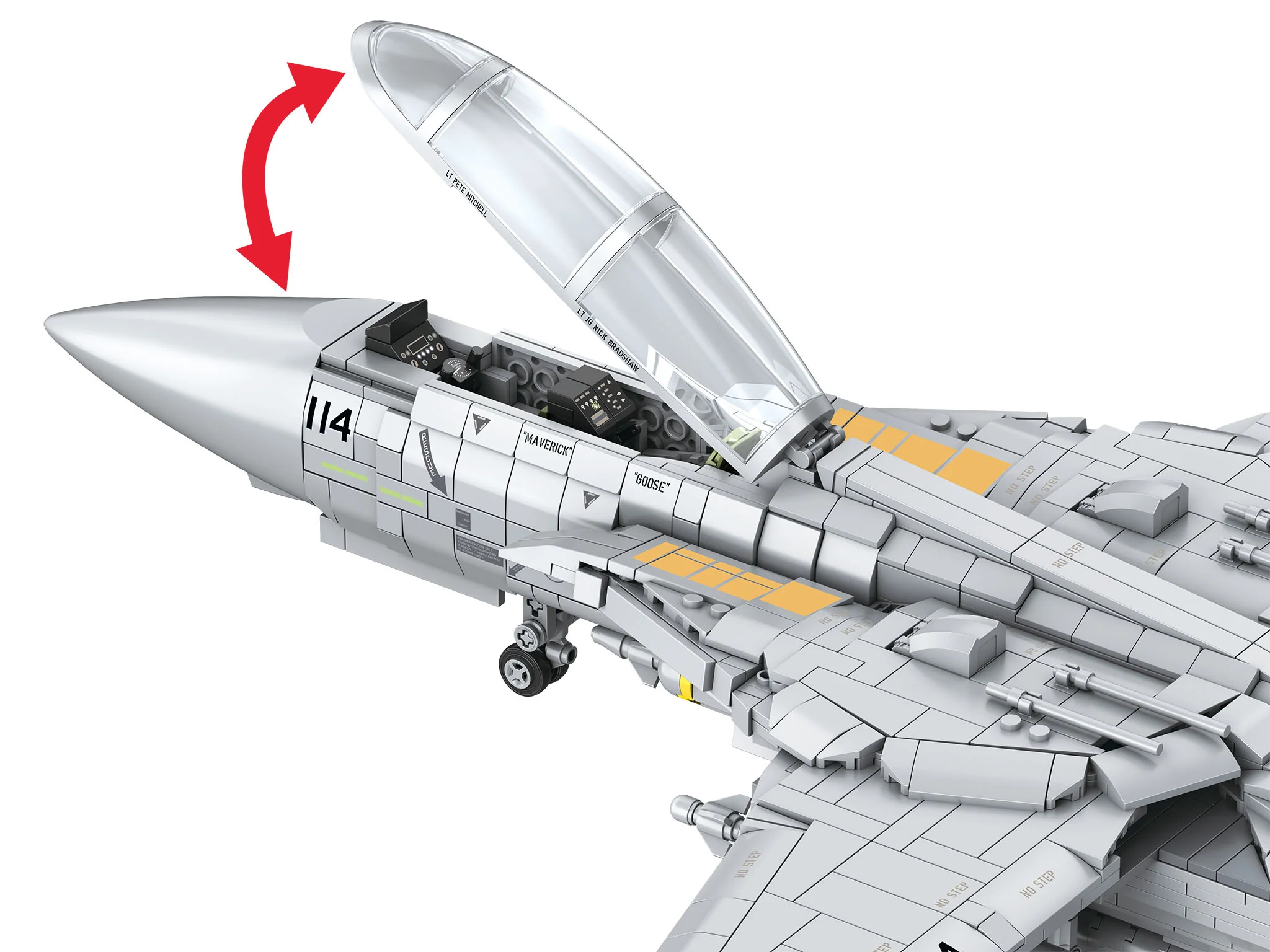 Maverick's F-14A Tomcat "Top Gun" - Brick System - Image 6